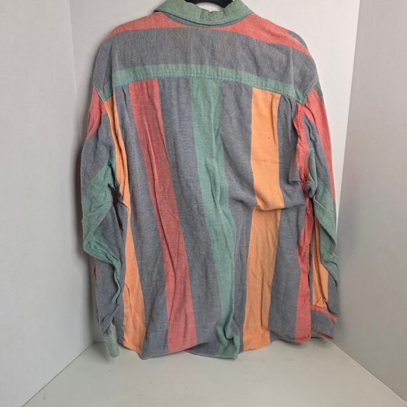 Shelter Island Outfitters, Vintage Pastel Button-Up Long Sleeve, Mens, XL - Picture 4 of 8